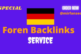 do german forum backlinks