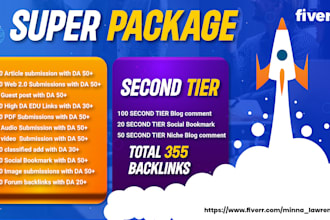 give complete monthly SEO package
