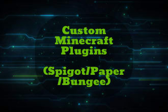 make your custom minecraft server plugin for spigot