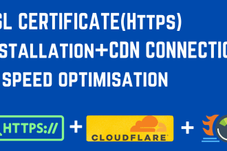 set up ssl certificate,cloudfare and speed optimisation