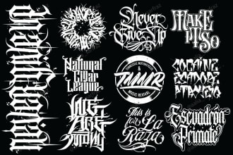 create awesome vintage logo , tattoo and hand lettering