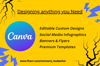 design editable canva template, flyer, instagram post