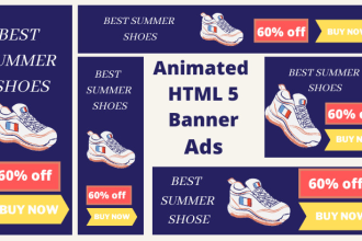 design attractive animated HTML5 banner ads