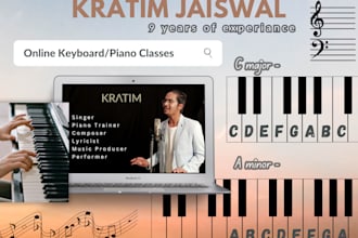 teach keyboard piano lessons bollywood songs indian teacher