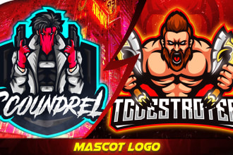 create logo for twitch, youtube, gaming, esports
