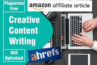 write SEO friendly amazon affiliate articles and post them
