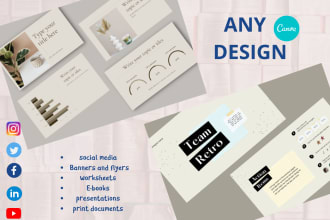 design anything you need using canva pro