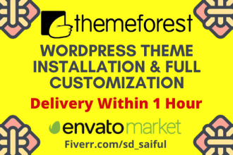 install and customize your wordpress themeforest theme