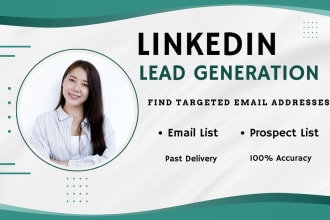 targeted b2b linkedin lead generation and  find email address