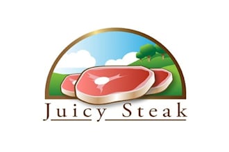 design juicy steak logo