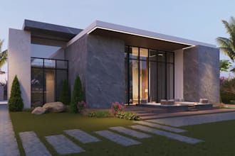 create custom luxury villa designs with floor plans and realistic renders