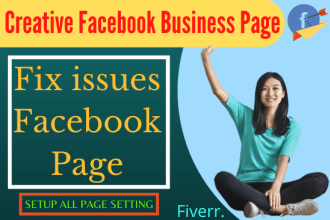 build creative facebook business page