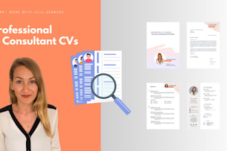 create professional cvs for management and tech consultants