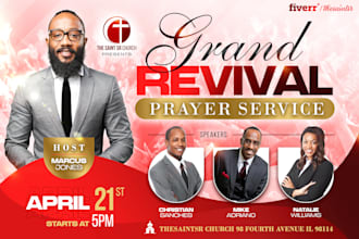 create exceptional church flyer or event flyer design