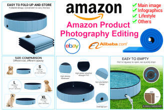 do amazon product photography editing and product infographic