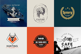 design vintage retro badge logo