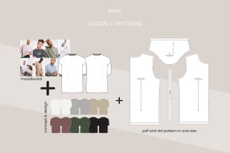 be your fashion designer, create tech packs and patterns