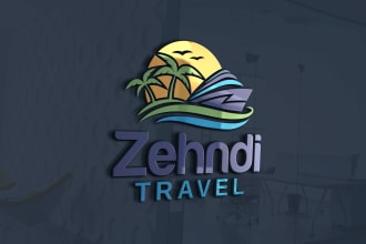 design a travel and hotel,tour,travel agency logo for you
