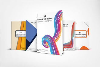 create different types of cover and pages for your annual report