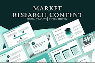 develop a high quality market research analysis and competitors research