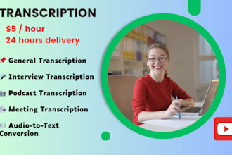 transcribe audio, video, and youtube transcription