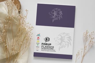 create custom cover and pages for note, journal, and planner