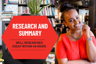 write perfect research summary papers on any topic