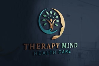 design mental health dental health care minimalist logo