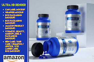 create ultra realistic 3d product renders and premium packaging mockups
