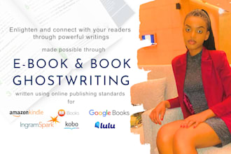 be your ebook ghostwriter or ghost book writer