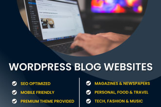 create a professional wordpress blog, magazine and news website