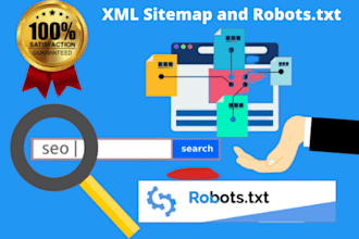create XML sitemap and robots txt for website seo ranking google indexing