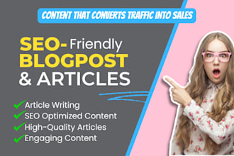 be an SEO website content writer for pet blogs