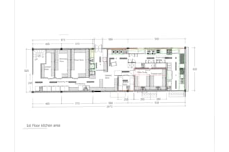 design kitchen equipment plan for restaurant in 2d