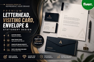 design custom professional letterhead in 2 hours