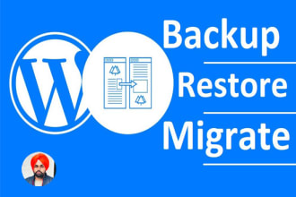 backup, upload, migrate  wordpress website