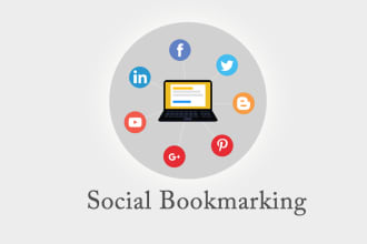create 150 high PR social bookmarking manually