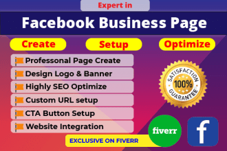 create and optimize facebook business page or fan page