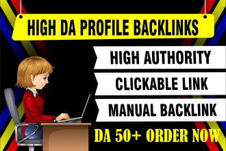 create social profile,forum posting,blog comment,mix backlinks