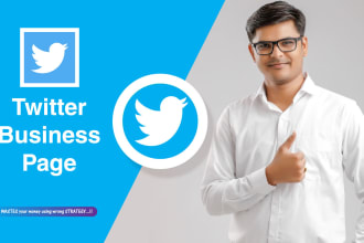 design or setup twitter business page