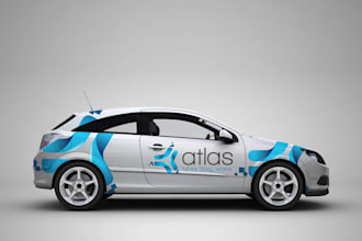 design creative and unique van wrap, car wrap, food truck warp design for you