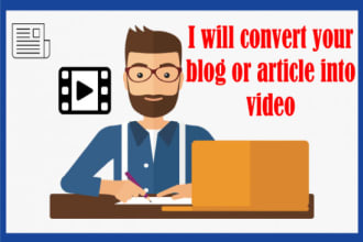 visual convert article into video