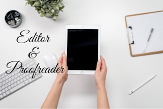 professionally edit, proofread or revise