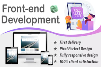 create react js front end website for you