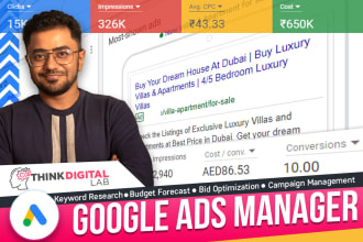 setup and manage  monthly google ads PPC  campaign