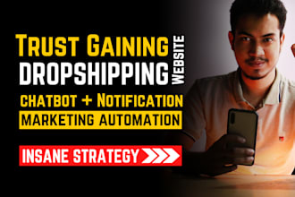 build fully automated dropshipping site with marketing setup
