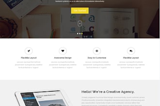 convert psd to html5 and bootstrap 3 website