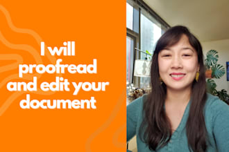 proofread and edit your document