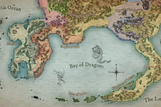 draw your fantasy novel or dnd map