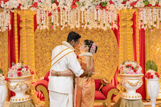 high quality wedding photo selection and editing